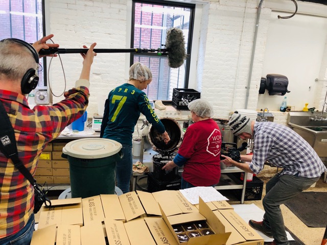 the sound of making chocolate